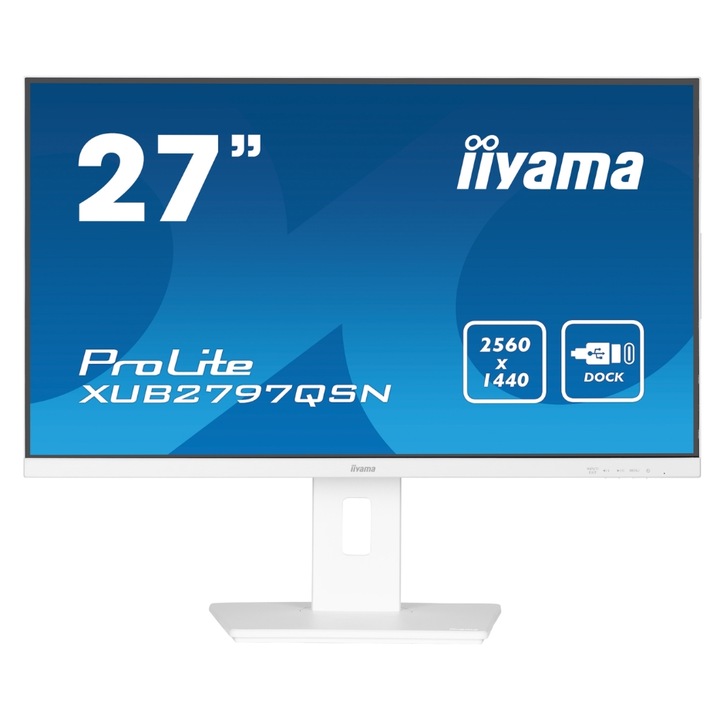 Iiyama G-MASTER XUB2797QSN-W2 számítógép monitor 68,6 cm (27") 2560 x 1440 pixelek 4K Ultra HD LED Fehér (XUB2797QSN-W2)