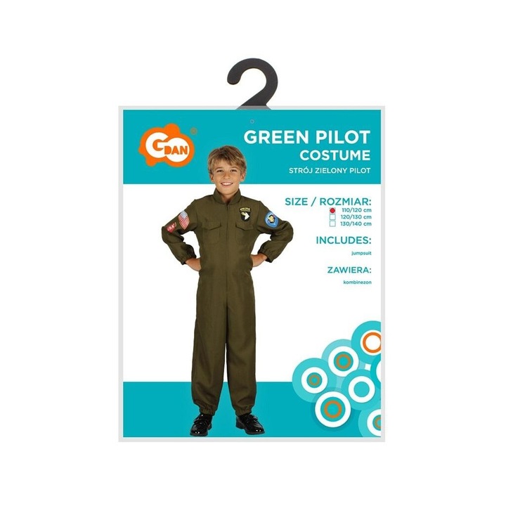 Costum copii Salopeta pilot, marime 120/130cm