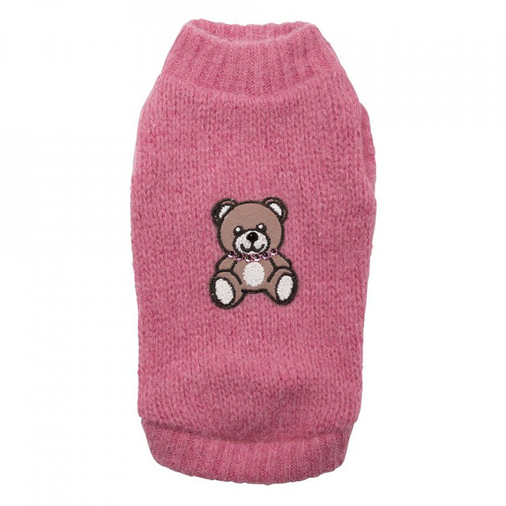 Pulover Teddy Bear - XS - Roz inchis