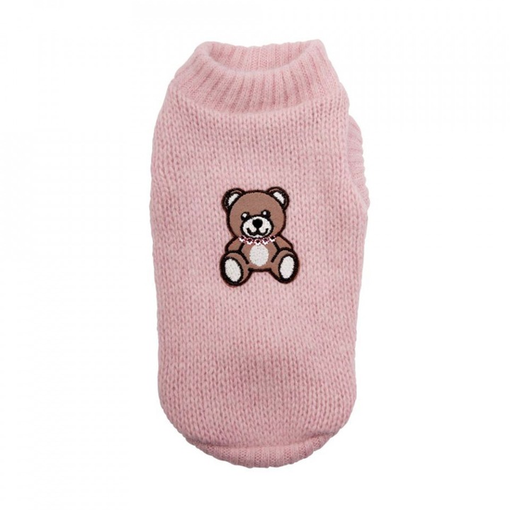 Pulover Teddy Bear - XS - Roz deschis