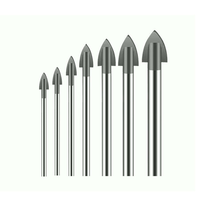 Burghiu pentru Sticla, Ceramica, Gresie si Faianta Set 7 buc de 3mm 4mm 5mm 6mm 8mm 10mm 12mm pentru Masina de gaurit