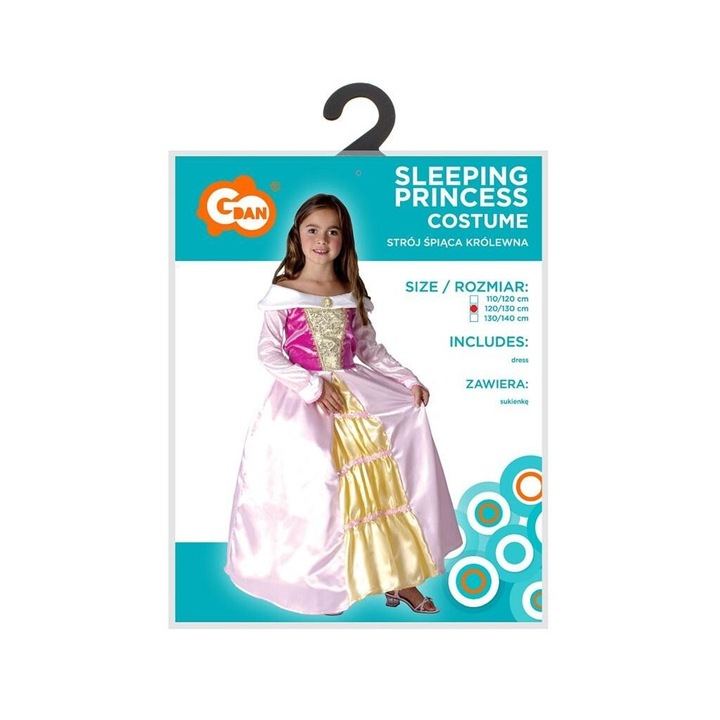 Costum Frumoasa Adormita pentru copii marimea 120/130cm