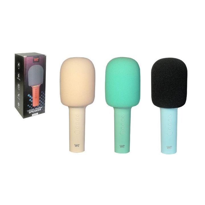 Mikrofon hangokkal/fénnyel, SVÉD, 240x90mm, oktatójáték készlet