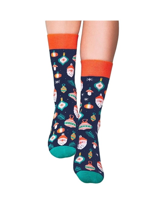 Nadwyraz дълги чорапи, полиамид/еластан, 39-42EU, ретро дизайн, многоцветни