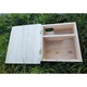 Casuta hranitor Arici XXL cu labirint interior, lemn masiv, 480 x 450 x 265 mm, Natural Timber