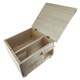 Casuta hranitor Arici XXL cu labirint interior, lemn masiv, 480 x 450 x 265 mm, Natural Timber