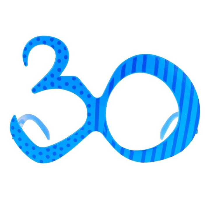 Парти очила за 30 години, Годан, сини, 1 комплект