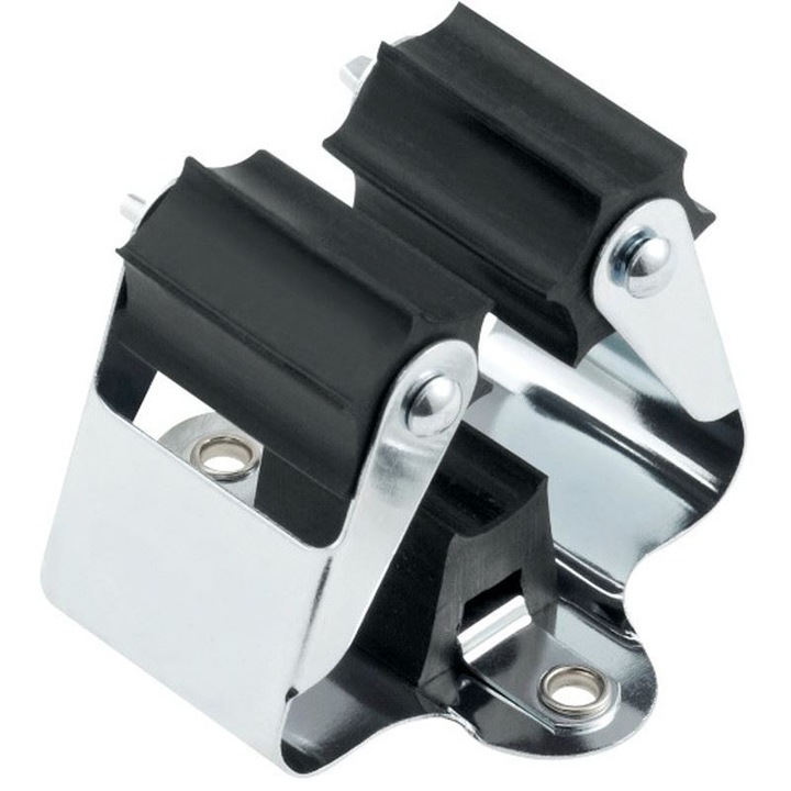 Пружинна закачалка, държач за инструменти, метла, моп, сива 50x48x40 мм