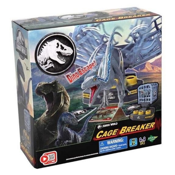 Jurassic World Cage Breaker társasjáték, Epoch, 109x261mm, 4+ évre
