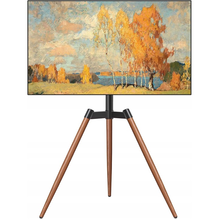 ТВ стойка Luka, 32-65 инча, 35 кг, VESA 400x400, дърво, регулируема височина