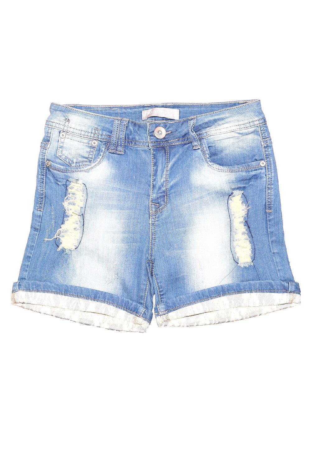 Pantaloni scurti, de dama, culoarea albastra, marimea 27