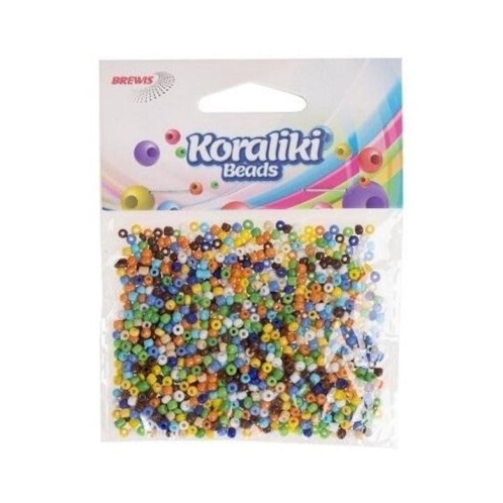 Set de margele acrilice, Brewis, 35 mm, 30 g, multicolor