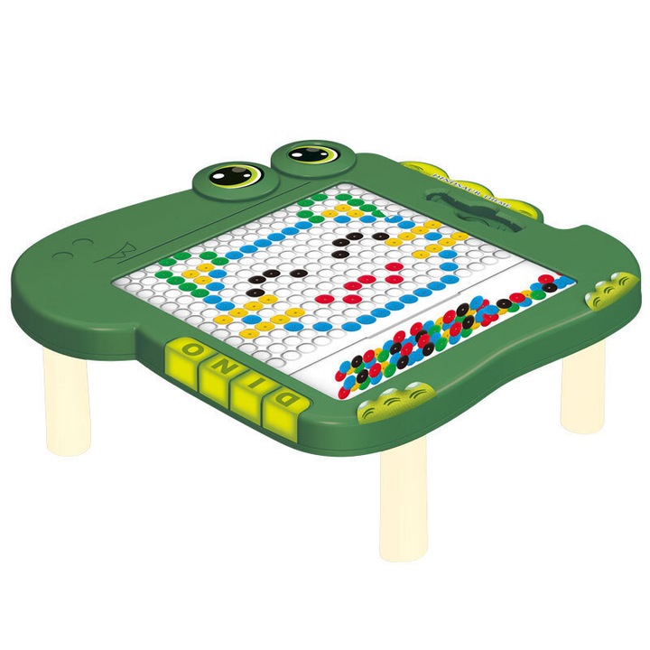 Tablica magnetica educativa Dinozaur, LEAN TOYS, verde, 38x37x14cm