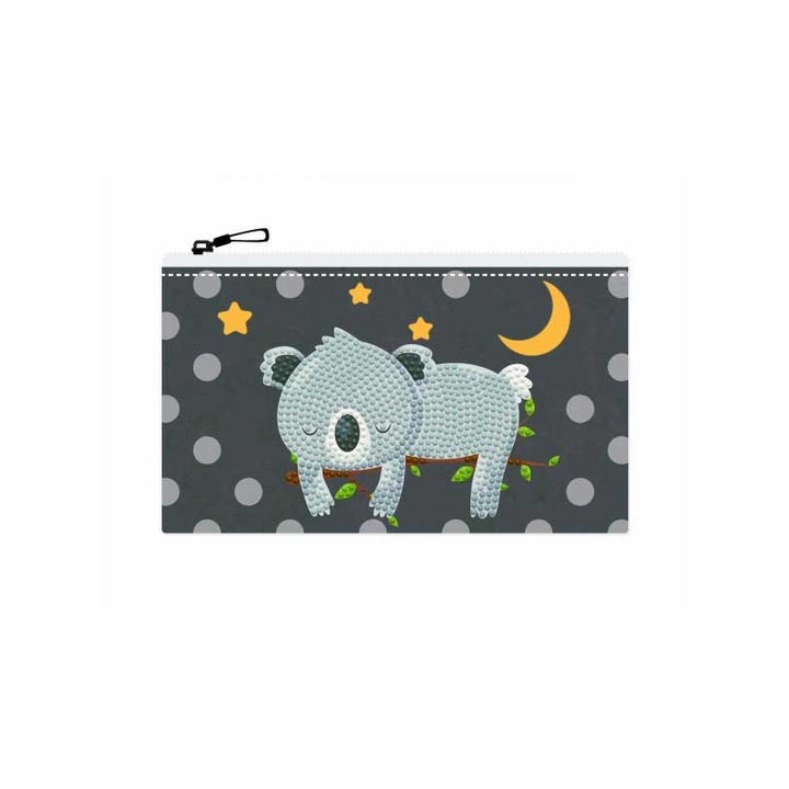 Set de artizanat Diamond Dotz - Sleepy time Koala, 14x21.5cm, nivel incepator, multicolor