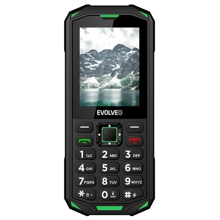 Evolveo STRONGPHONE X5 Negru/Verde, 257522, Telefon mobil