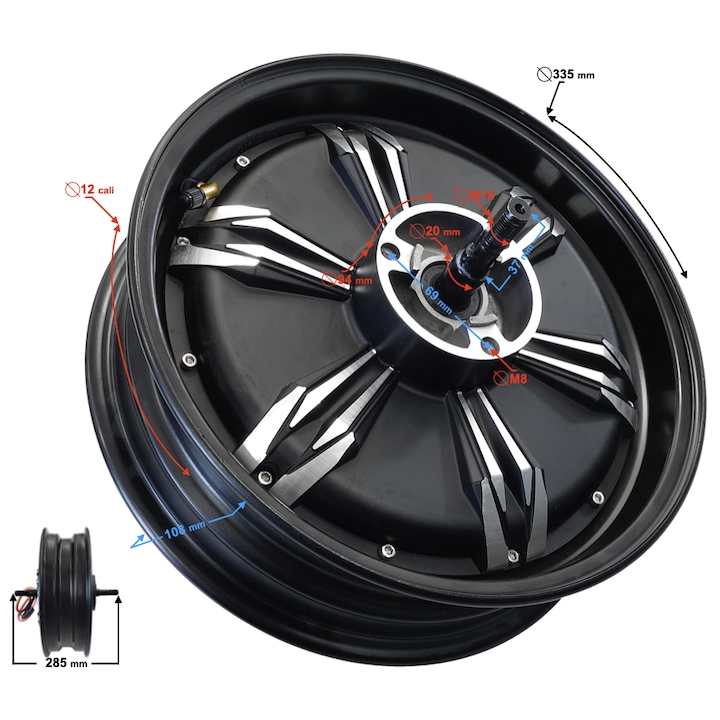 Motor electric pentru scuterul e-max one SUNRA