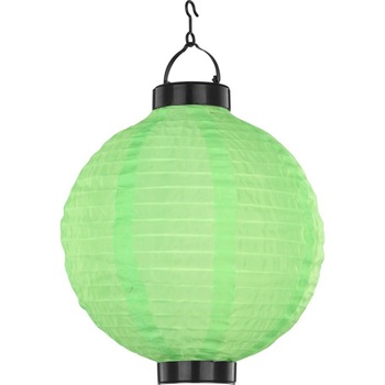 Lampion solar LED, Globo Lighting, IP44, baterie AA 1.2V, diametru 25 cm, verde Lampion solar LED, Globo Lighting, IP44, baterie AA 1.2V, diametru 25 cm, verde