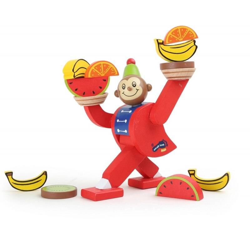 Maimutica de la circ - joc de echilibru din lemn