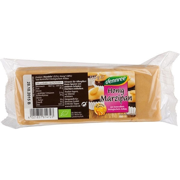 Martipan cu miere si migdale ECO 250 g - Dennree