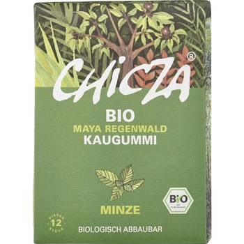 Guma de mestecat cu menta bio 30g Chicza Guma de mestecat cu menta bio 30g Chicza