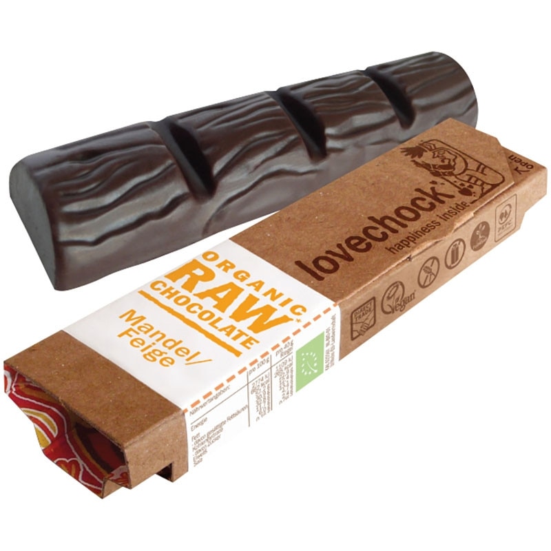 Ciocolata cu migdale si smochine ECO raw-vegan 40 g - Lovechock