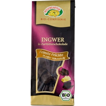 Ghimbir in ciocolata neagra ECO 80 g - Rosen Garten Ghimbir in ciocolata neagra ECO 80 g - Rosen Garten