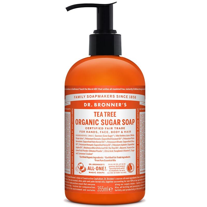 Sapun lichid cu pompa Shikakai ARBORE de CEAI /-/ 355 ml - Dr.Bronner's