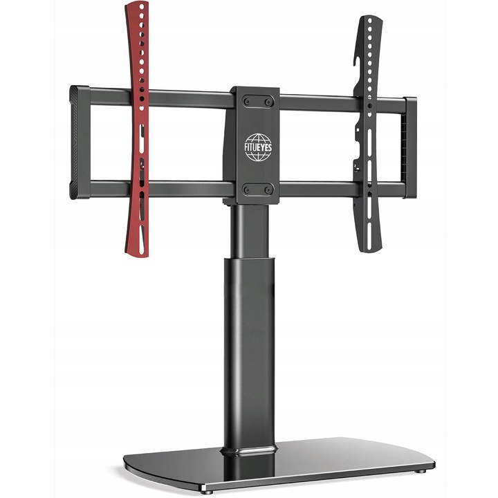 TV support FITUEYES TT107002GB, въртящ се, черен, 32-65 инча, размери 65.4x30x73cm