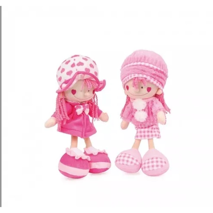 Set 2 papusi Nora si Emily Small Foot, roz