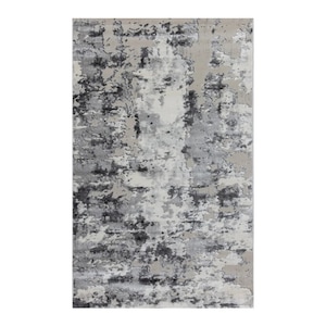 Covor Modern VESNA, Culoare Gri Deschis / Gri Inchis, 80x150 CM, Cod: 40049B