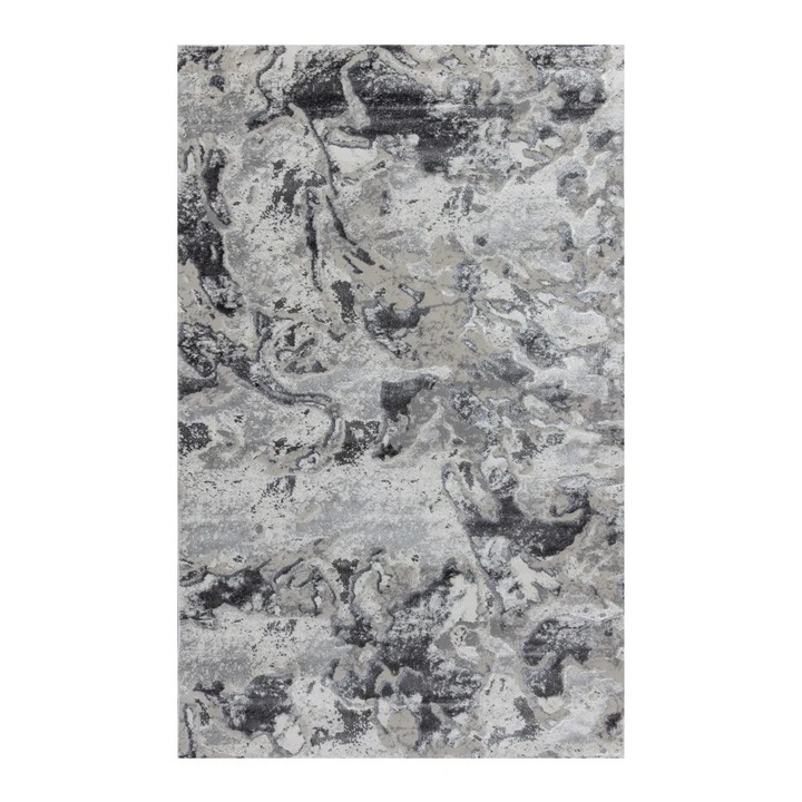 Covor Modern VESNA, Culoare Gri Deschis / Gri Inchis, 80x150 CM, Cod: 39877A