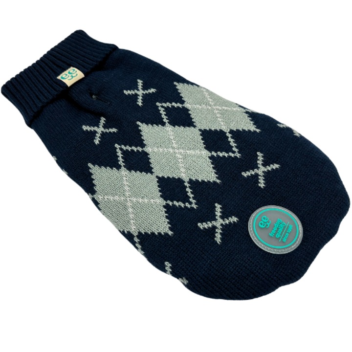 Pulover caine Freedog Jersey Diamond Azul, Multicolor, 15 cm