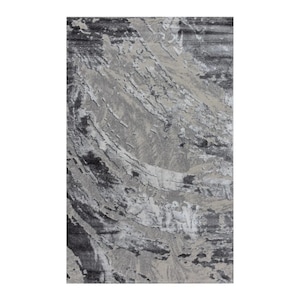 Covor Modern VESNA, Culoare Gri Deschis / Gri Inchis, 80x150 CM, Cod: 40059B