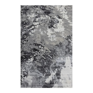 Covor Modern VESNA, Culoare Gri Deschis / Gri Inchis, 80x150 CM, Cod: 40055B