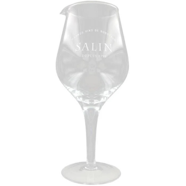 Pahar Graal Salin, transparent cu alb, pentru adulti