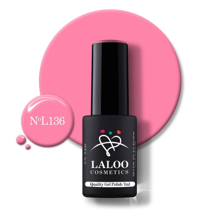 Oja semi-permanenta 136 Barbie Pink Laloo 7ml