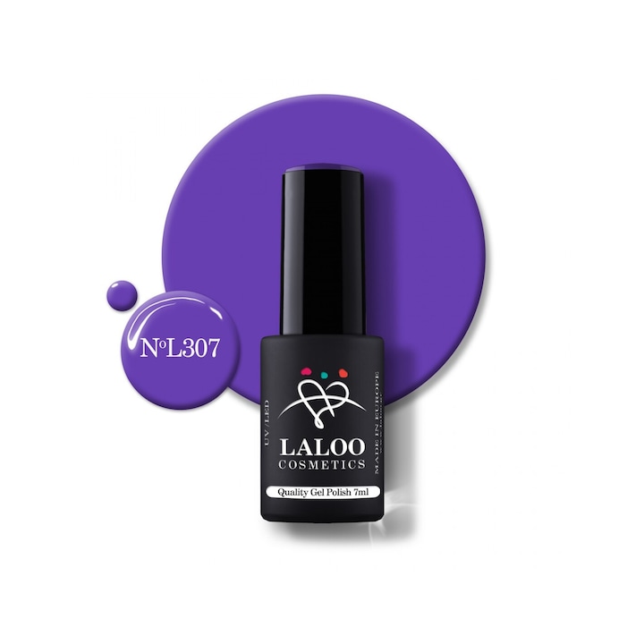 Полуперманентен лак за нокти 307 Purple Laloo 7мл