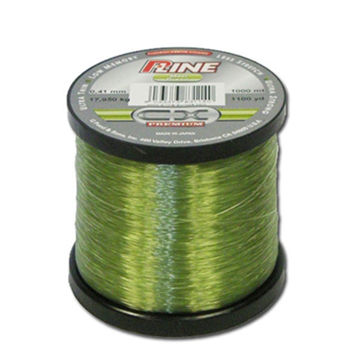 Monofil cérna P-Line CX Premium Fluorocarbon Moss Green 0.23mm 2000m