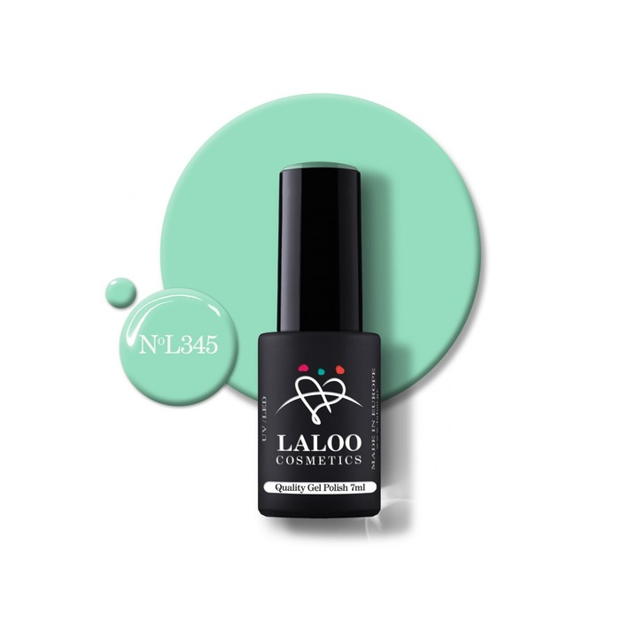 Полуперманентен лак за нокти 345 Aquamarine Laloo 7мл