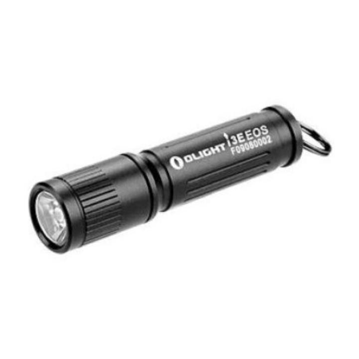 LED фенер i3E EOS, Olight, Алуминий, 90 лумена, Радиус 44 м, IPX8, 61 мм, Черен