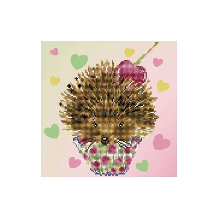 Set de artizanat Diamond Dotz Love Prickles, 32x32cm, intermediar, multicolor