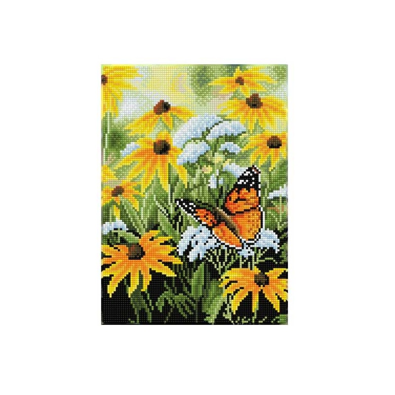 Set de artizanat Diamond Dotz Spring Flight, 25x35cm, intermediar