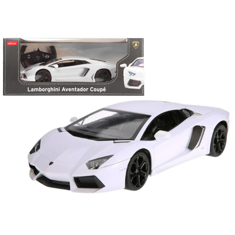 Masinuta RC 1:14 Rastar Lamborghini Aventador LP700, alb
