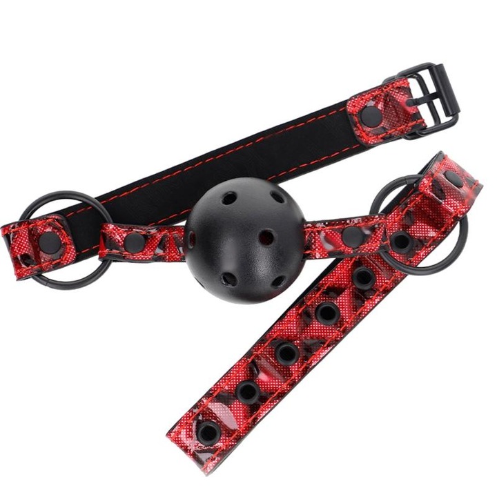 Комплект gag, KINK, диамантен модел, 4,5 см, регулируем 42-60 см, многоцветен