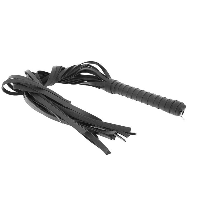 Korbácskészlet gyűrűvel 65 cm, KINK, többféle szín, BDSM kiegészítők