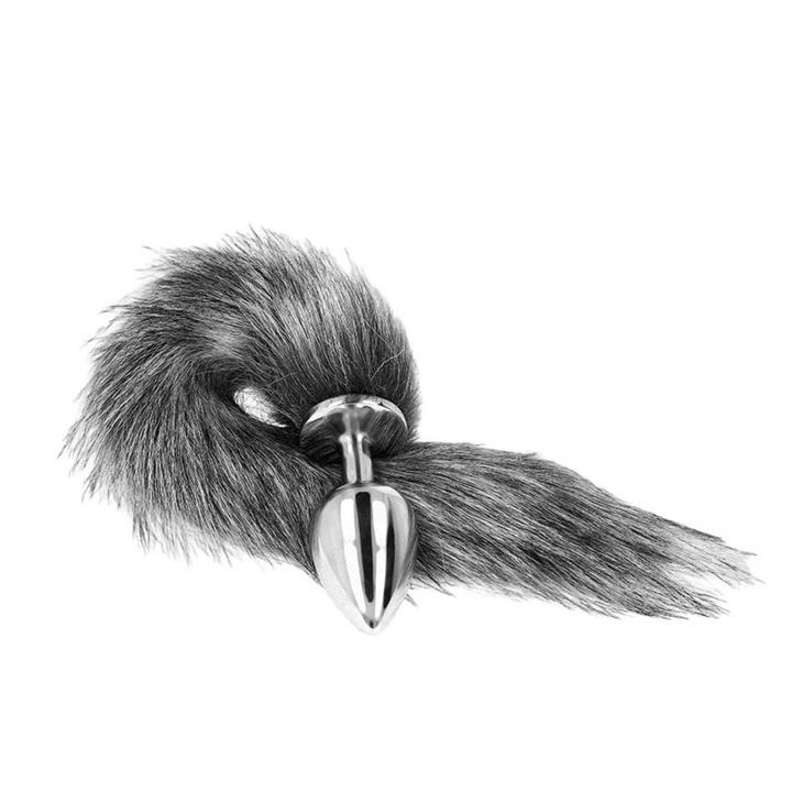 KINK anális játékkészlet, 3 méret (S, M, L), szintetikus farokkal, többszínű, 10x4 cm