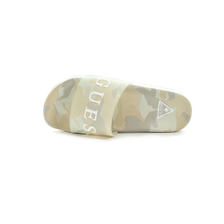 Papuci dama F2GZ06BB00F, Guess, Poliuretan, Bej