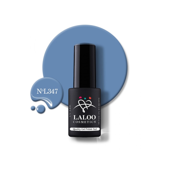 Полуперманентен лак за нокти 347 Air Force Blue Laloo 7 мл