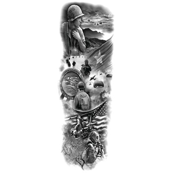 Tatuaj temporar pentru brate sau picioare monocrom, big zise 48 x 17 cm, #T/084 - Tattoo Temporary Phuture® Tatuaj temporar pentru brate sau picioare monocrom, big zise 48 x 17 cm, #T/084 - Tattoo Temporary Phuture®