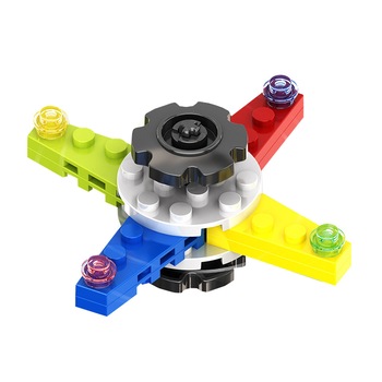 Jucarie Spinner pentru copii Undercover® Fidget Spinner Creative DIY Blocks Four Jucarie Spinner pentru copii Undercover® Fidget Spinner Creative DIY Blocks Four